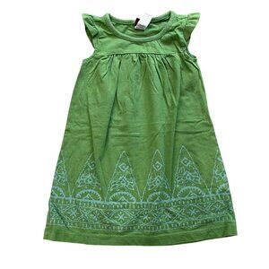 Tea Collection Knit Dress Baby Girl Size 12-18 Months 100% Cotton Flutter Sleeve